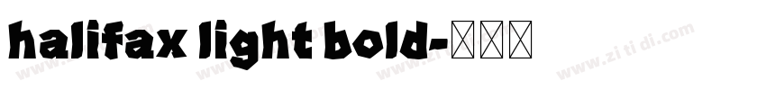 halifax light bold字体转换